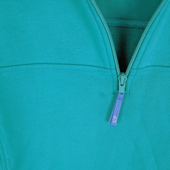 Vineyard Vines | Teal White Quarter Zip Top - E76 - Picture 3 of 8